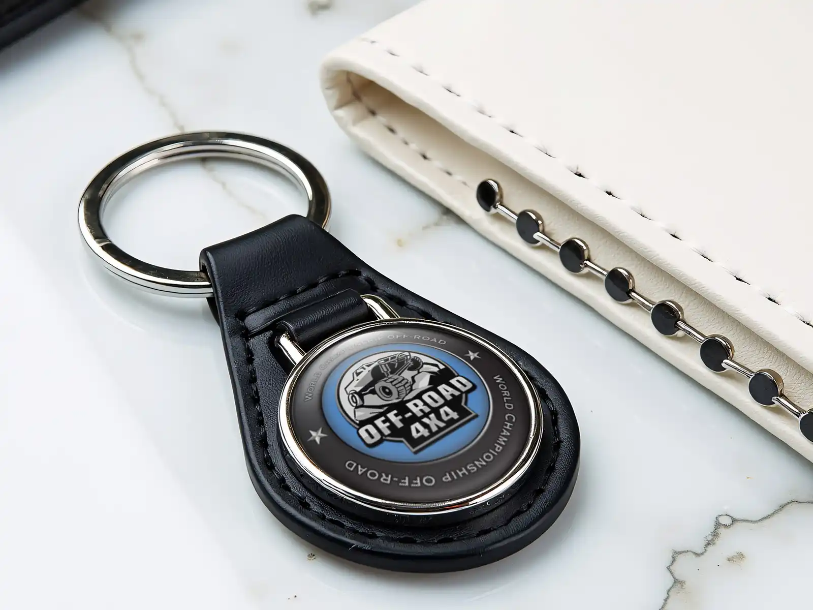 Leather Keychain Superior Shape Racing Edition